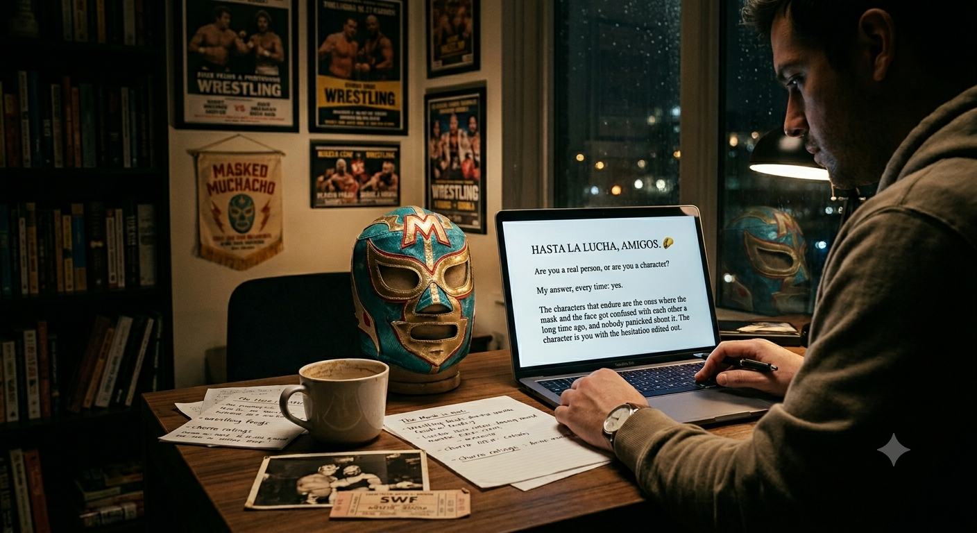 THE MASK AND THE MAN BEHIND IT (ARE THE SAME GUY)